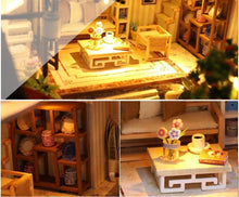 Load image into Gallery viewer, Dollhouse Miniature with Furniture Kit Plus Dust Proof and Music Movement - Chinese Style Courtyard (1:24 Scale Creative Room Idea)