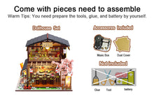 Load image into Gallery viewer, Dollhouse Miniature with Furniture Kit Plus Dust Proof and Music Movement - Asia (1:24 Scale Creative Room Idea)