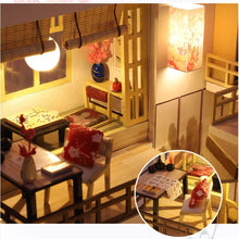 Load image into Gallery viewer, Dollhouse Miniature with Furniture Kit Plus Dust Proof and Music Movement - Japanese Apartment (1:24 Scale Creative Room Idea)