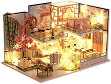 Load image into Gallery viewer, Dollhouse Miniature with Furniture Kit Plus Dust Proof and Music Movement - Guqin Pavilion (1:24 Scale Creative Room Idea)