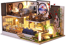 Load image into Gallery viewer, Dollhouse Miniature with Furniture Kit Plus Dust Proof and Music Movement - Bamboo Fragrance (1:24 Scale Creative Room Idea)