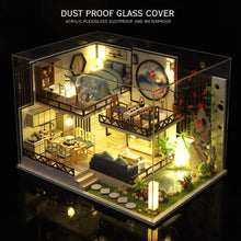 Load image into Gallery viewer, Dollhouse Miniature with Furniture Kit Plus Dust Proof and Music Movement - Bamboo Fragrance (1:24 Scale Creative Room Idea)