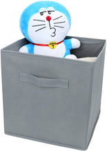 Load image into Gallery viewer, Pack of 6 Foldable Fabric Basket Bin Storage Cube for Nursery, Office and Home Decor (Grey)