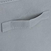 Load image into Gallery viewer, Pack of 6 Foldable Fabric Basket Bin Storage Cube for Nursery, Office and Home Decor (Grey)