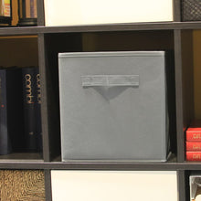 Load image into Gallery viewer, Pack of 6 Foldable Fabric Basket Bin Storage Cube for Nursery, Office and Home Decor (Grey)