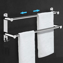Load image into Gallery viewer, Stretchable 45-75 cm Towel Bar for Bathroom and Kitchen (Two Bars)