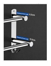 Load image into Gallery viewer, Stretchable 45-75 cm Towel Bar for Bathroom and Kitchen (Two Bars)