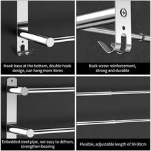 Load image into Gallery viewer, Stretchable 45-75 cm Towel Bar for Bathroom and Kitchen (Two Bars)