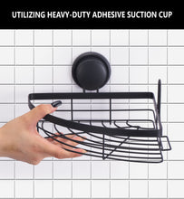 Load image into Gallery viewer, 2 Pack Round Corner Shower Caddy Shelf Basket Rack with Premium Vacuum Suction Cup No-Drilling for Bathroom and Kitchen