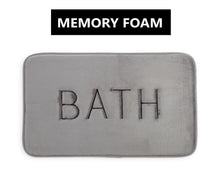 Load image into Gallery viewer, Extra Thick Memory Foam & Super Comfort Bath Rug Mat for Bathroom (60 x 40 cm, Grey)