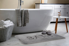 Load image into Gallery viewer, Extra Thick Memory Foam & Super Comfort Bath Rug Mat for Bathroom (60 x 40 cm, Grey)