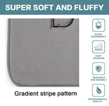 Load image into Gallery viewer, Extra Thick Memory Foam & Super Comfort Bath Rug Mat for Bathroom (60 x 40 cm, Grey)