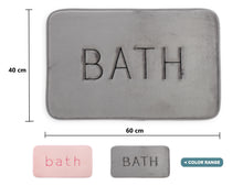 Load image into Gallery viewer, Extra Thick Memory Foam & Super Comfort Bath Rug Mat for Bathroom (60 x 40 cm, Grey)