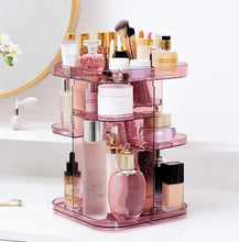 Load image into Gallery viewer, 360 Rotating Large Capacity Makeup Organizer for Bedroom and Bathroom (Pink)