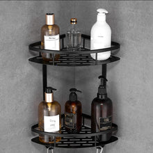 Load image into Gallery viewer, Two-Tier Wall-Mounted Corner Shelf for Bathroom