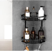Load image into Gallery viewer, Two-Tier Wall-Mounted Corner Shelf for Bathroom