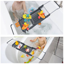 Load image into Gallery viewer, Aluminum Extendable Bathtub Caddy Tray for Bathroom