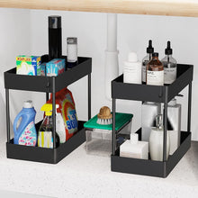 Load image into Gallery viewer, 2 Tier Multi-Purpose Under Sink Organizer Shelf Storage Rack for Bathroom and Kitchen