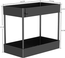 Load image into Gallery viewer, 2 Tier Multi-Purpose Under Sink Organizer Shelf Storage Rack for Bathroom and Kitchen