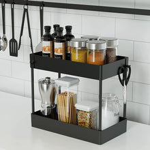 Load image into Gallery viewer, 2 Tier Multi-Purpose Under Sink Organizer Shelf Storage Rack for Bathroom and Kitchen