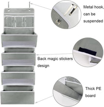 Load image into Gallery viewer, Wall Mount Hanging Organizer with 4 Large Capacity Pocket Organizers and 3 Small Pockets for Essentials