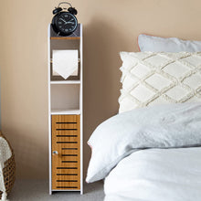 Load image into Gallery viewer, Toilet Paper Roll Holder for Bathroom with roller (Bamboo, 76cm)