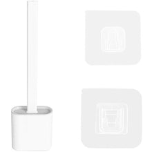 Load image into Gallery viewer, 2PCS Bathroom Silicone Bristles Toilet Brush with Holder Creative Cleaning Brush