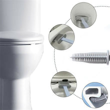 Load image into Gallery viewer, 2PCS Bathroom Silicone Bristles Toilet Brush with Holder Creative Cleaning Brush