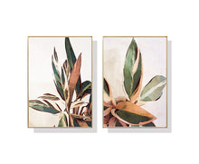 Load image into Gallery viewer, Botanical Leaves Wall Art Print x 2