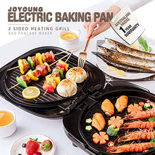 Load image into Gallery viewer, Joyoung Electric Baking Pan 2-Sided Heating Grill BBQ Pancake Maker 30cm