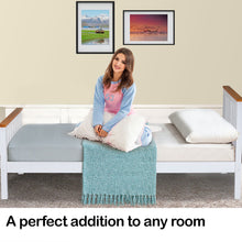 Load image into Gallery viewer, Kingston Slumber Single Wooden Bed Frame Base White Timber Kids Adults Modern Bedroom Furniture