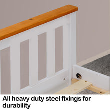 Load image into Gallery viewer, Kingston Slumber Single Wooden Bed Frame Base White Timber Kids Adults Modern Bedroom Furniture