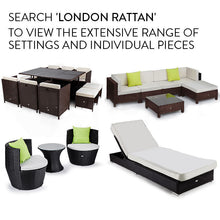 Load image into Gallery viewer, LONDON RATTAN 1pc Sofa Outdoor Furniture Setting - Steel Frame Garden Lounge