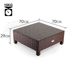 Load image into Gallery viewer, LONDON RATTAN 1pc Coffee Table Wicker Outdoor Sofa Furniture Garden Lounge