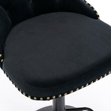 Load image into Gallery viewer, 4x Height Adjustable Swivel Bar Stool Velvet Nailhead Barstool with Footrest