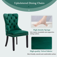 Load image into Gallery viewer, 4x Velvet Dining Chairs- Green