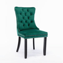 Load image into Gallery viewer, 8x Velvet Dining Chairs- Green