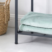 Load image into Gallery viewer, SONGMICS Bathroom Shelf 5-Tier Storage Rack with Adjustable Shelf Black BSC35BK