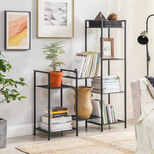 Load image into Gallery viewer, SONGMICS Bathroom Shelf 5-Tier Storage Rack with Adjustable Shelf Black BSC35BK