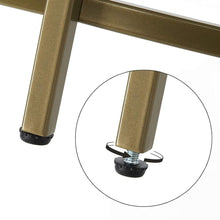 Load image into Gallery viewer, VASAGLE Round Side Table Tempered Glass End Table With Golden Metal Frame Small Coffee Table Gold LGT20G