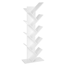 Load image into Gallery viewer, VASAGLE Tree Bookshelf 8 Tier White LBC11WTV1 LBC11WTV1