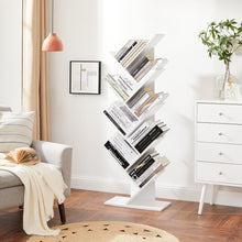 Load image into Gallery viewer, VASAGLE Tree Bookshelf 8 Tier White LBC11WTV1 LBC11WTV1