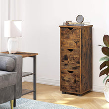 Load image into Gallery viewer, VASAGLE Bathroom Floor Cabinet 3 Drawers Rustic Brown BBK150X01