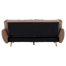 Load image into Gallery viewer, Sarantino 3 Seater Modular Linen Fabric Sofa Bed Couch Futon Suite - Brown