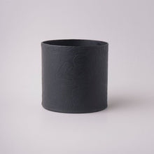 Load image into Gallery viewer, Tree Stripes Cylinder Pot Monstera - Black (Small)