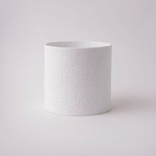 Load image into Gallery viewer, Tree Stripes Cylinder Pot Monstera - White (Medium)