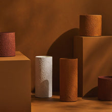 Load image into Gallery viewer, Tree Stripes Cylinder Vase Diwali - Caramel Cafe