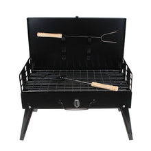 Load image into Gallery viewer, Folding Picnic Camping Charcoal BBQ Grill Adjustable Height Portable Garden Barbecue Grill Broiler Outdoor Cooking Tool