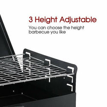 Load image into Gallery viewer, Folding Picnic Camping Charcoal BBQ Grill Adjustable Height Portable Garden Barbecue Grill Broiler Outdoor Cooking Tool