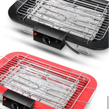 Load image into Gallery viewer, Portable Electric BBQ Grill Teppanyaki Smokeless Barbeque Pan Hot Plate Table Red